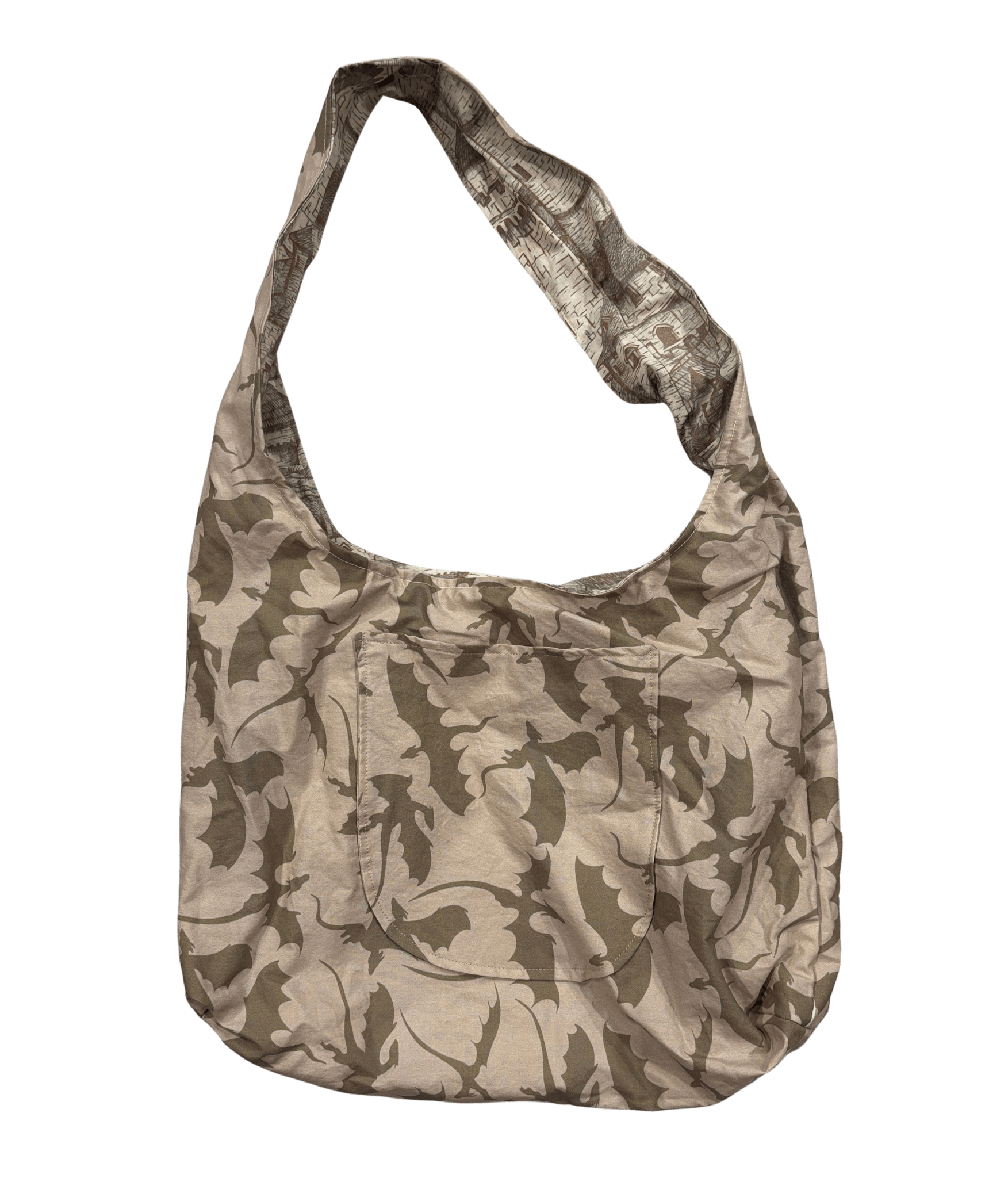 Hobo Bag - Cotton Reversible Double Layered - FireflyBazaarTX