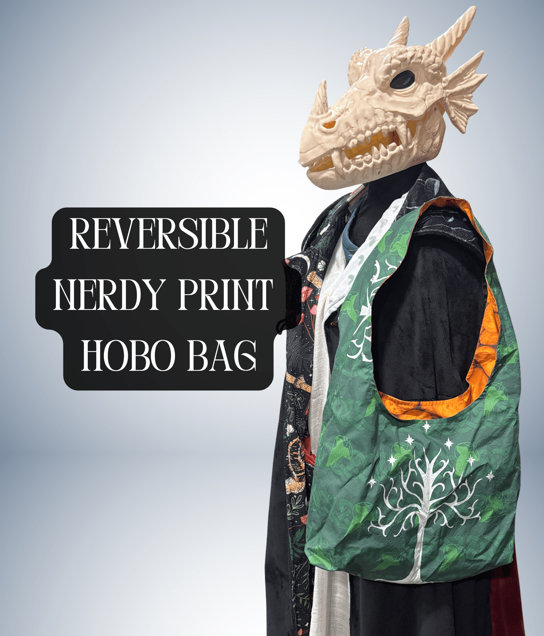 Hobo Bag - Cotton Reversible Double Layered - FireflyBazaarTX