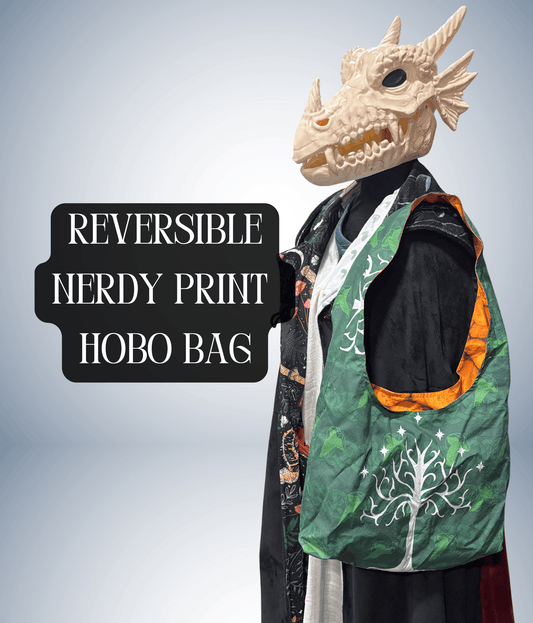 Hobo Bag - Cotton Reversible Double Layered - FireflyBazaarTX