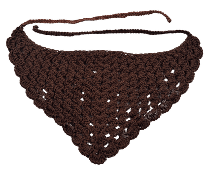 Kid - Made Crocheted Bandanas - Handmade headband, headcovering - FireflyBazaarTX