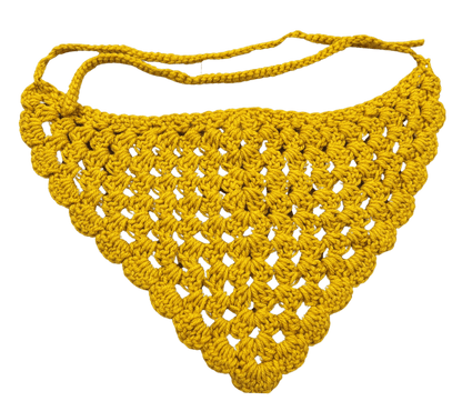 Kid - Made Crocheted Bandanas - Handmade headband, headcovering - FireflyBazaarTX