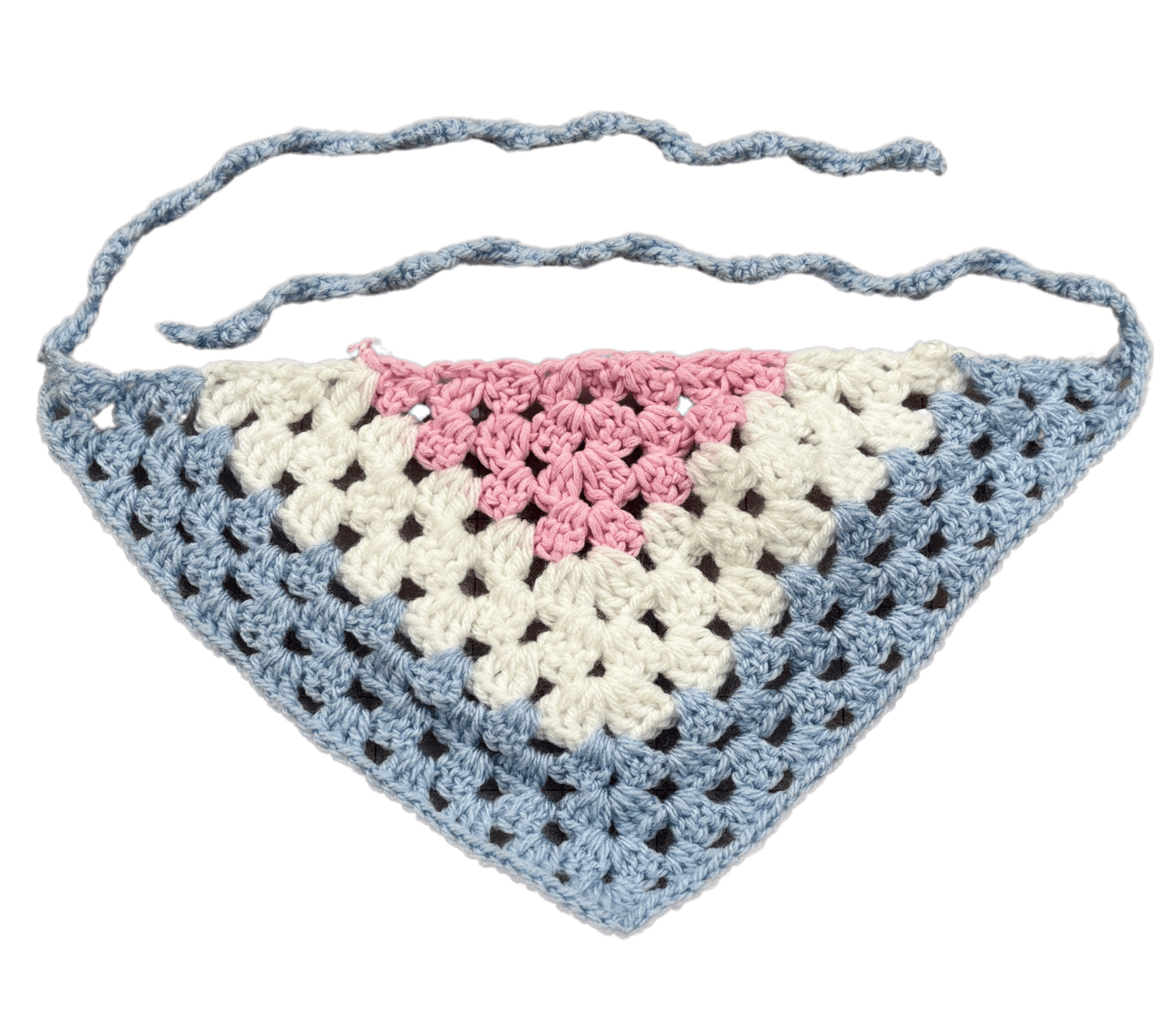 Kid - Made Crocheted Bandanas - Handmade headband, headcovering - FireflyBazaarTX