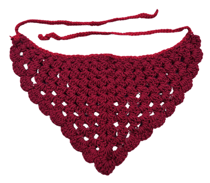 Kid - Made Crocheted Bandanas - Handmade headband, headcovering - FireflyBazaarTX