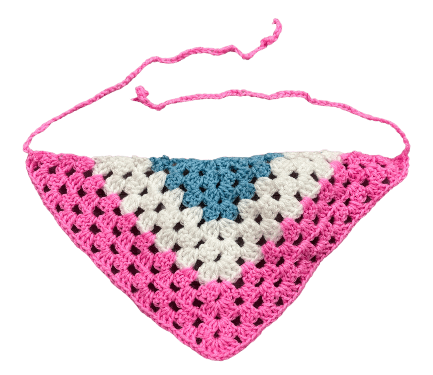 Kid - Made Crocheted Bandanas - Handmade headband, headcovering - FireflyBazaarTX