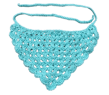 Kid - Made Crocheted Bandanas - Handmade headband, headcovering - FireflyBazaarTX
