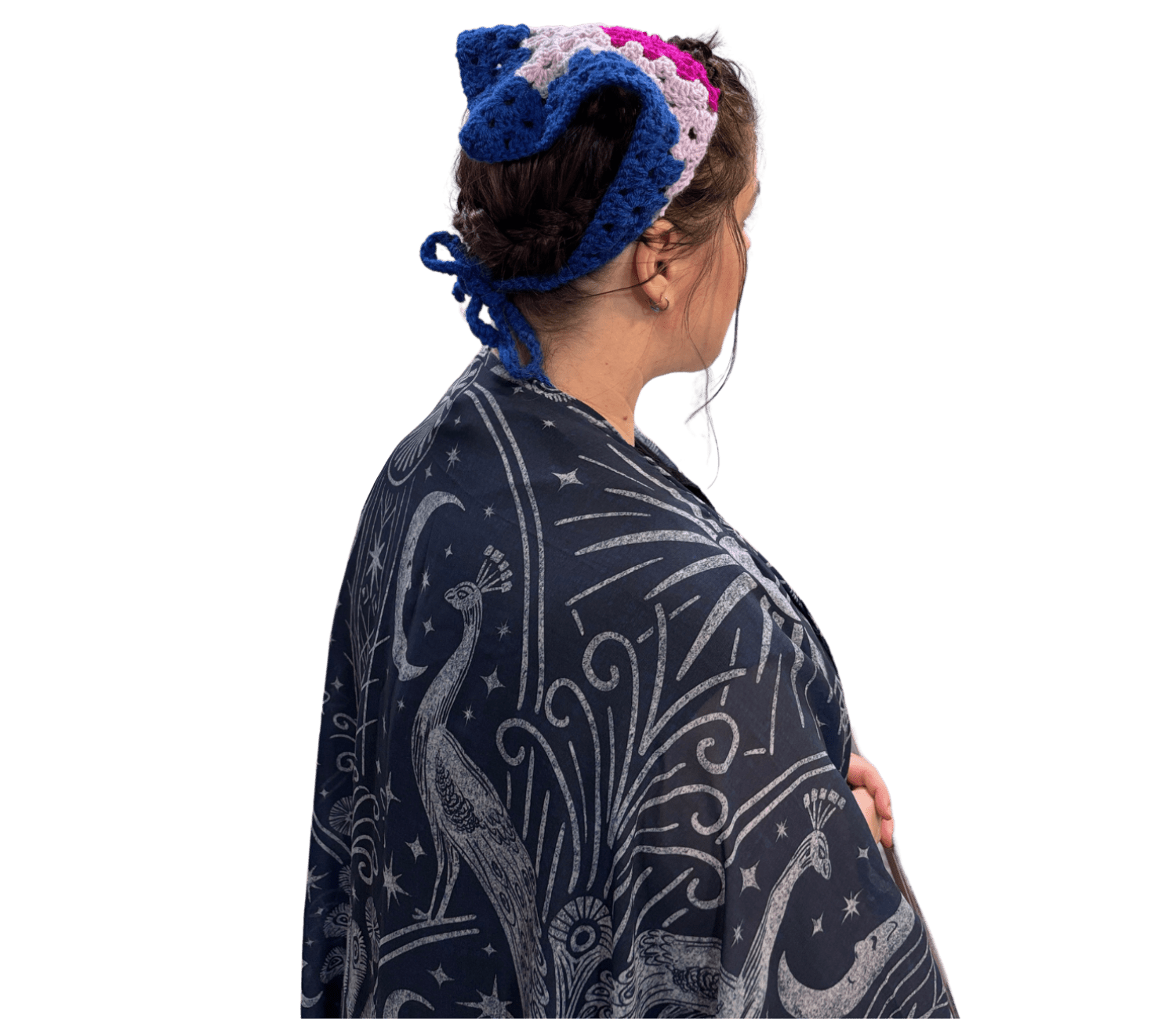 Kid - Made Crocheted Bandanas - Handmade headband, headcovering - FireflyBazaarTX