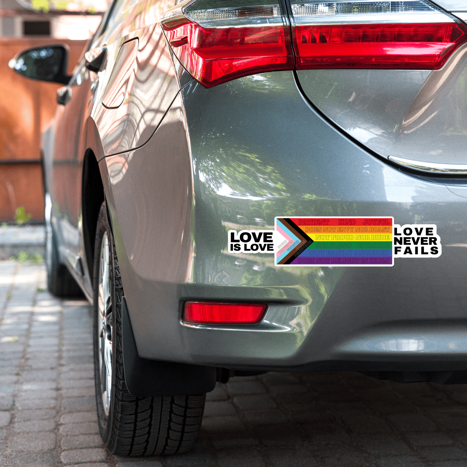 Love Never Fails bumper sticker - FireflyBazaarTX