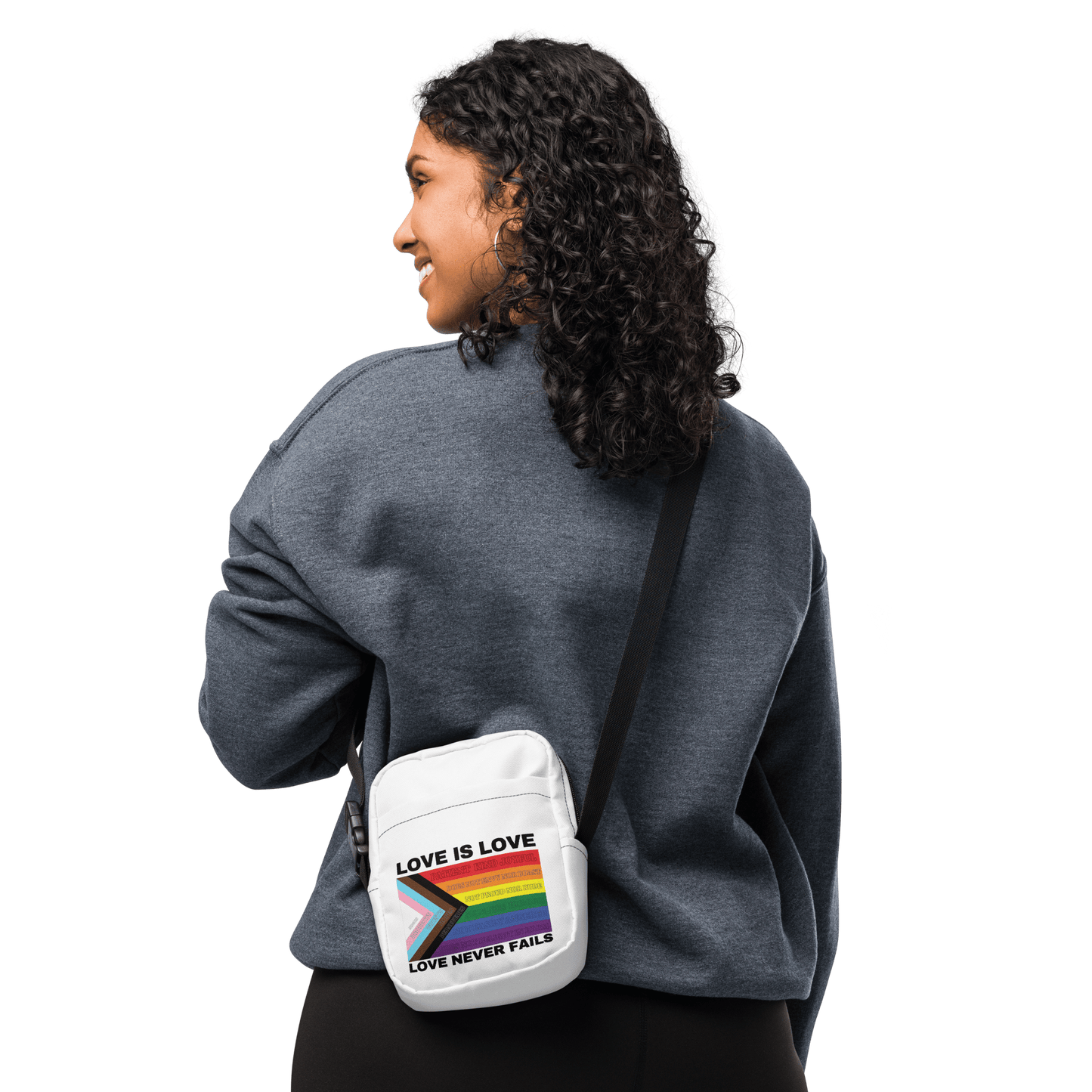 Love Never Fails Crossbody Bag - FireflyBazaarTX