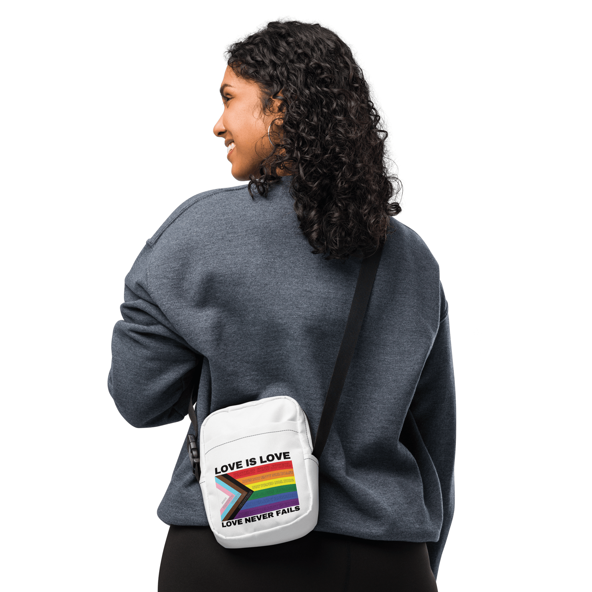 Love Never Fails Crossbody Bag - FireflyBazaarTX