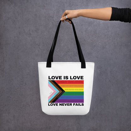Love Never Fails Tote bag - FireflyBazaarTX