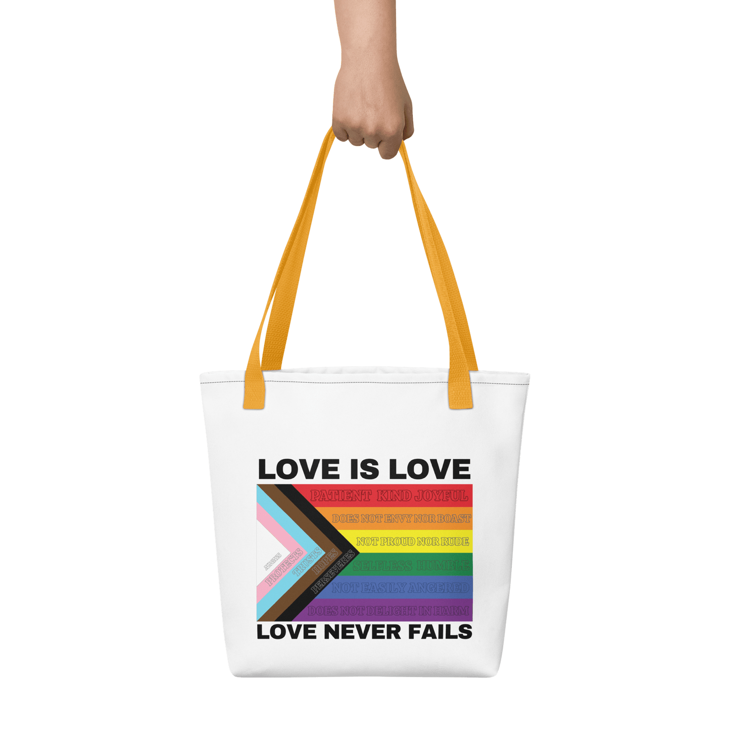 Love Never Fails Tote bag - FireflyBazaarTX