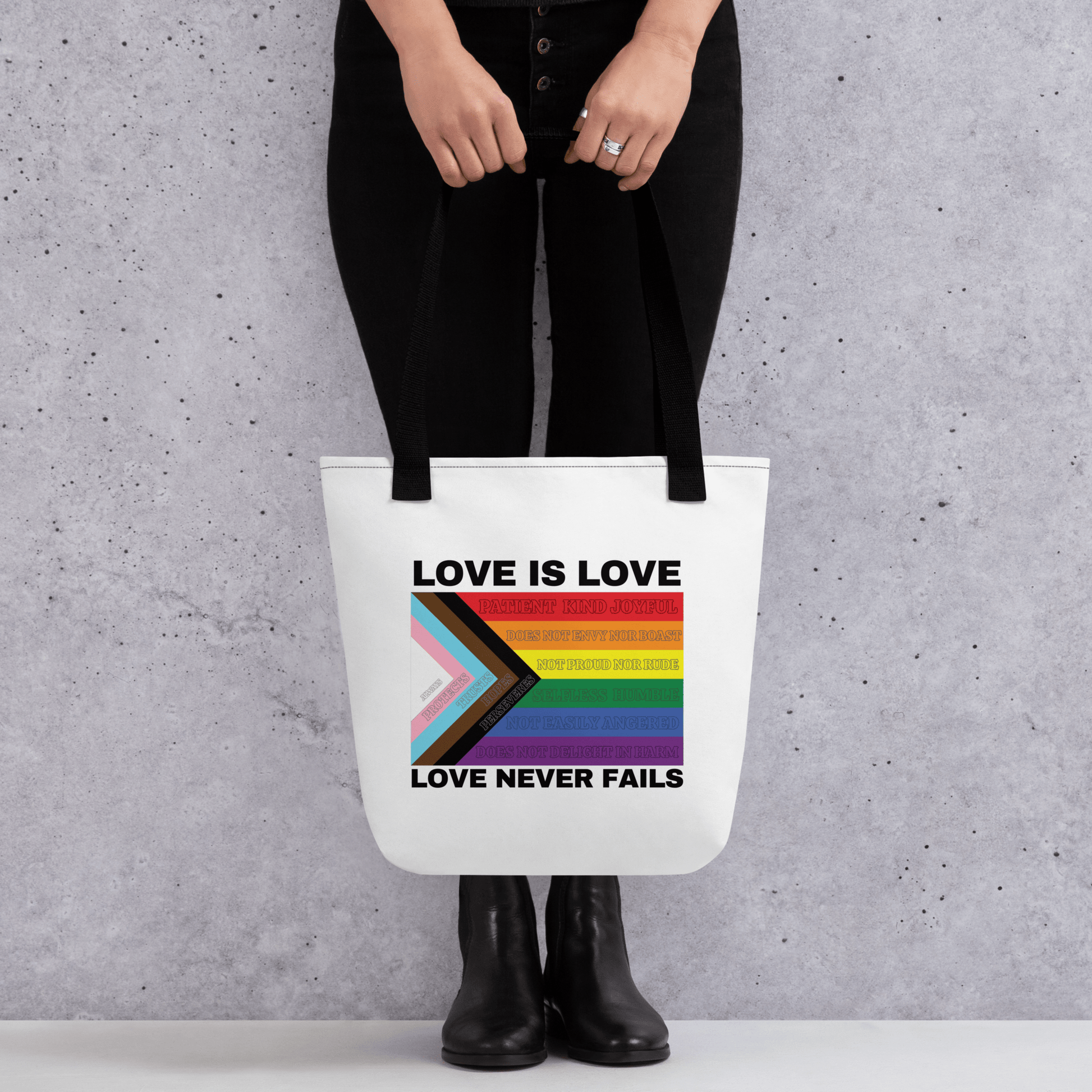 Love Never Fails Tote bag - FireflyBazaarTX