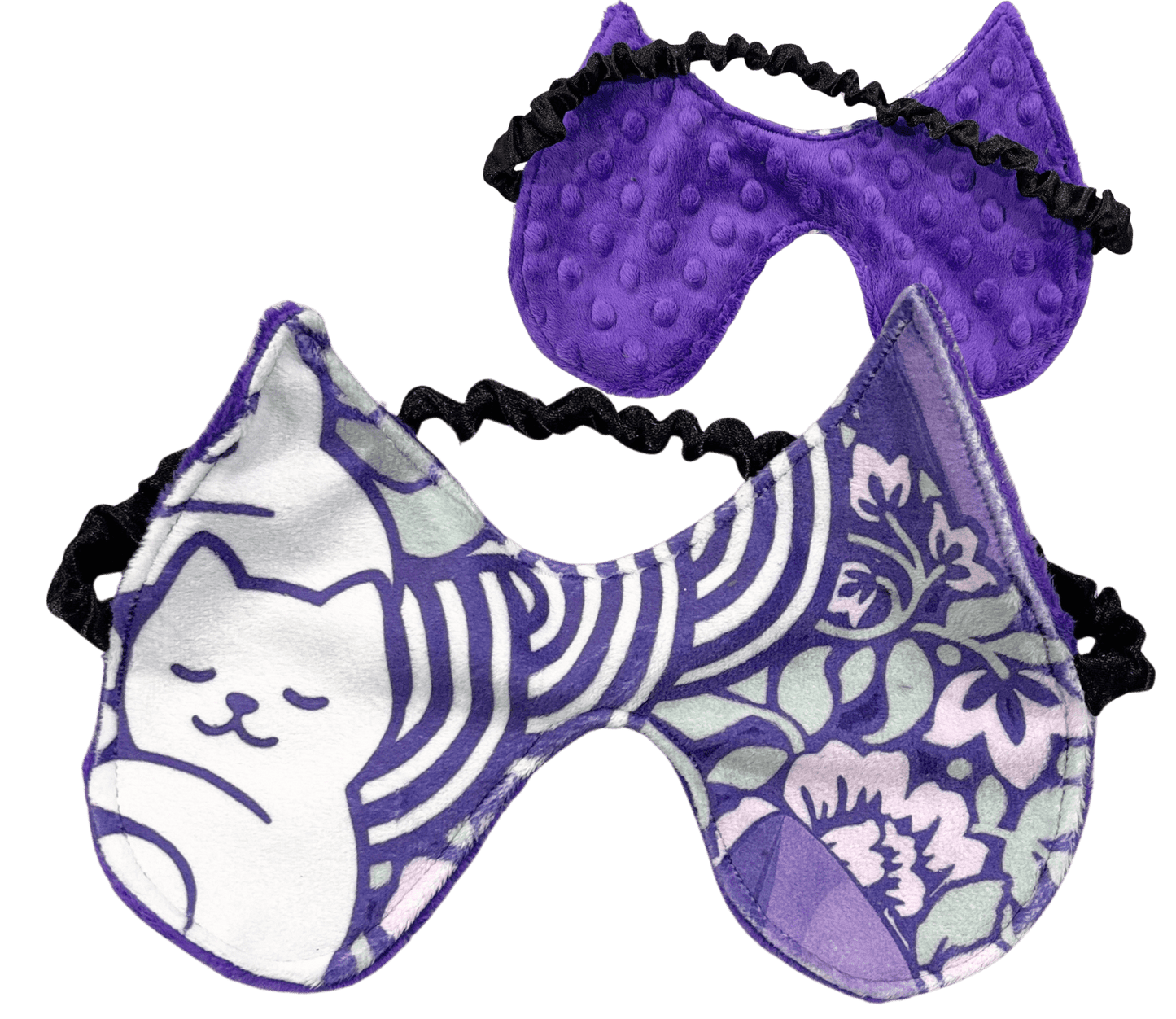 Ready - Made Cat Ear Sleep Mask - FireflyBazaarTX