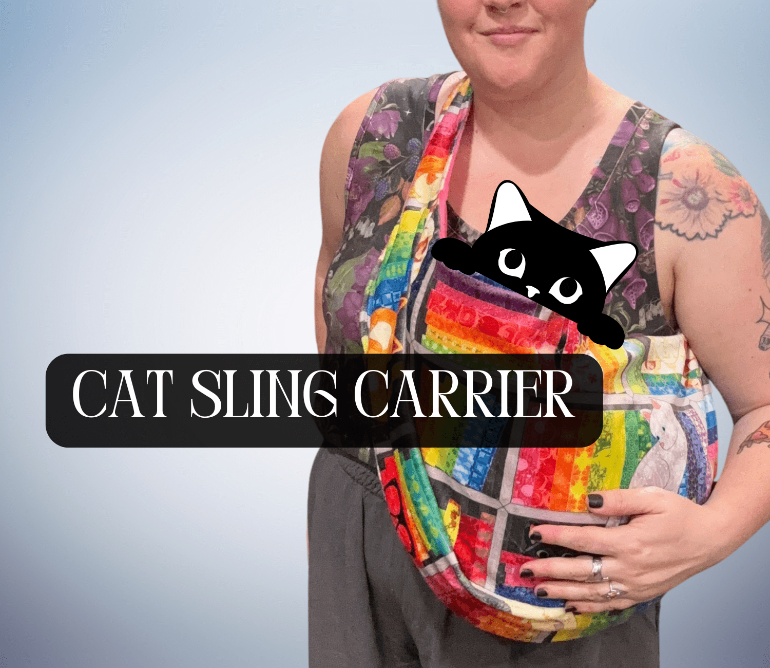 Ready - Made Cat Sling Carrier - FireflyBazaarTX