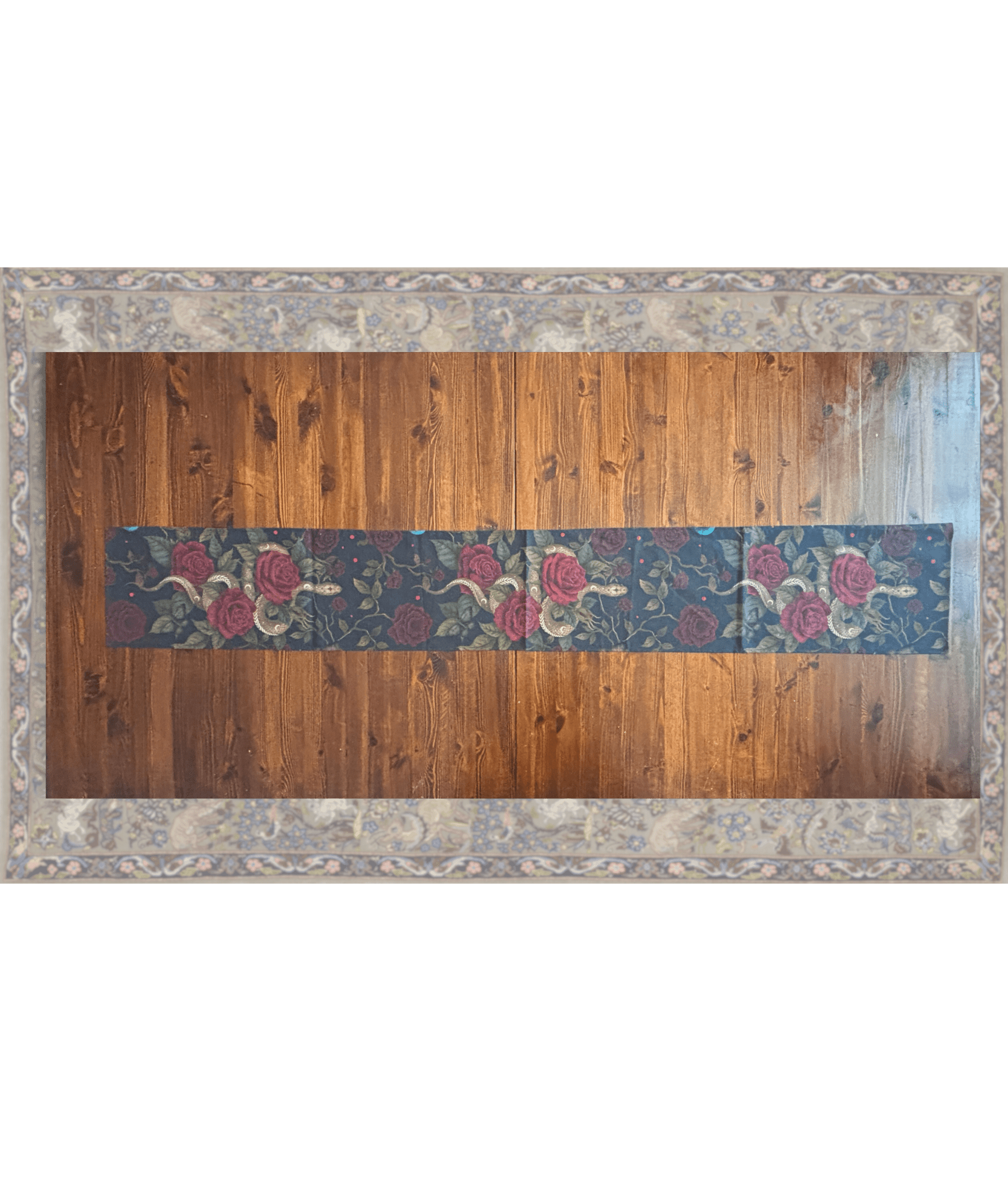 Ready - Made Cotton Table Runner - FireflyBazaarTX