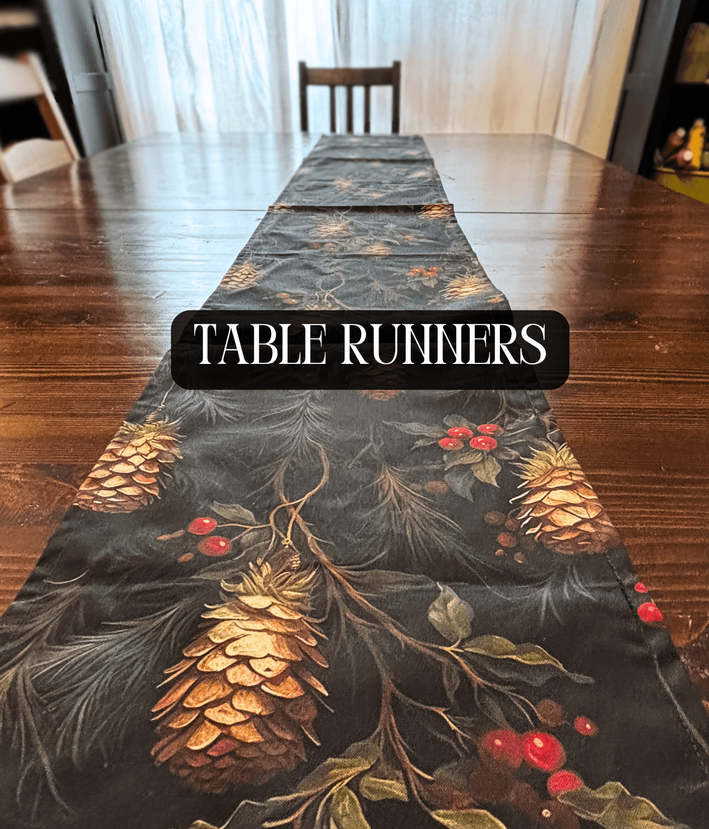 Ready - Made Cotton Table Runner - FireflyBazaarTX