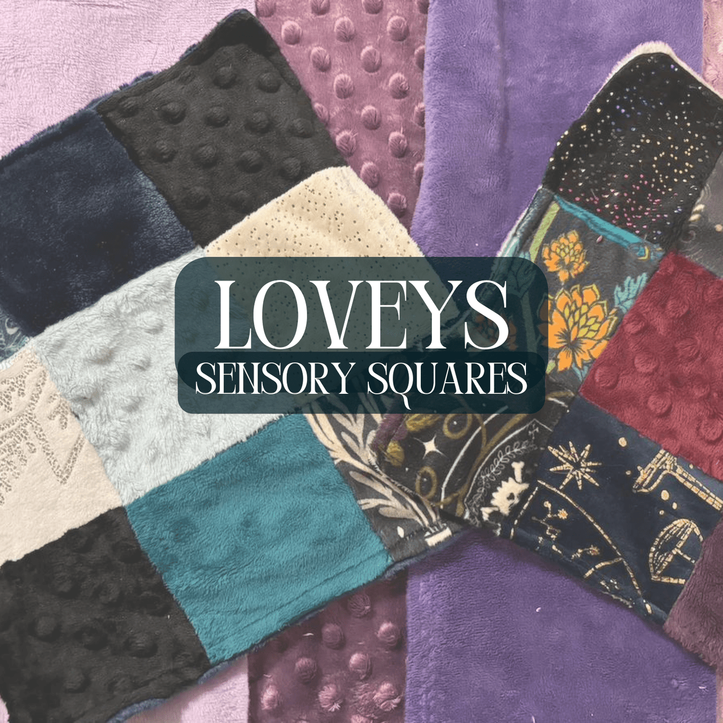 Ready - Made Sensory Square / Lovey - FireflyBazaarTX