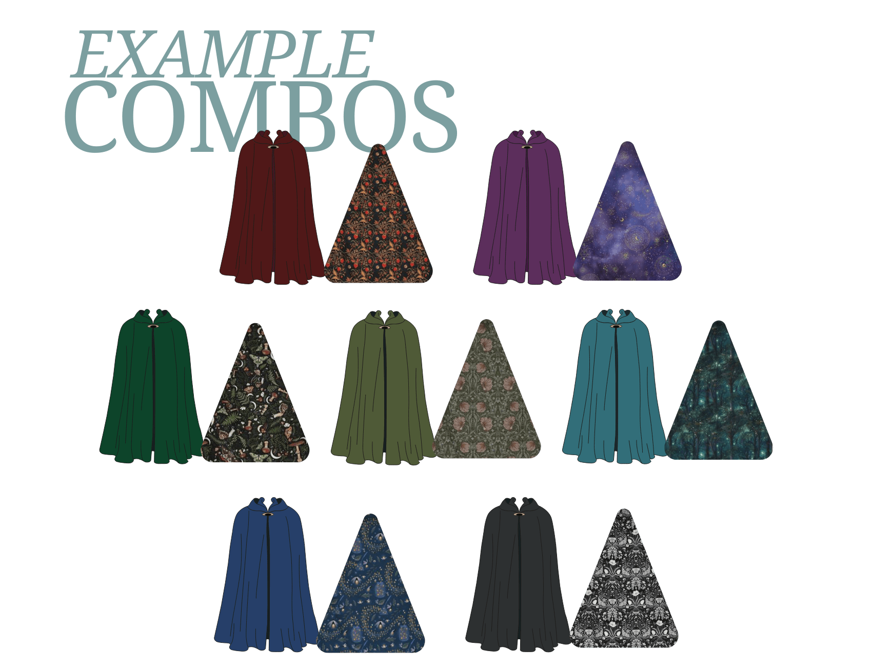Standard Minky Cloak - Customizable Hooded Cape - FireflyBazaarTX