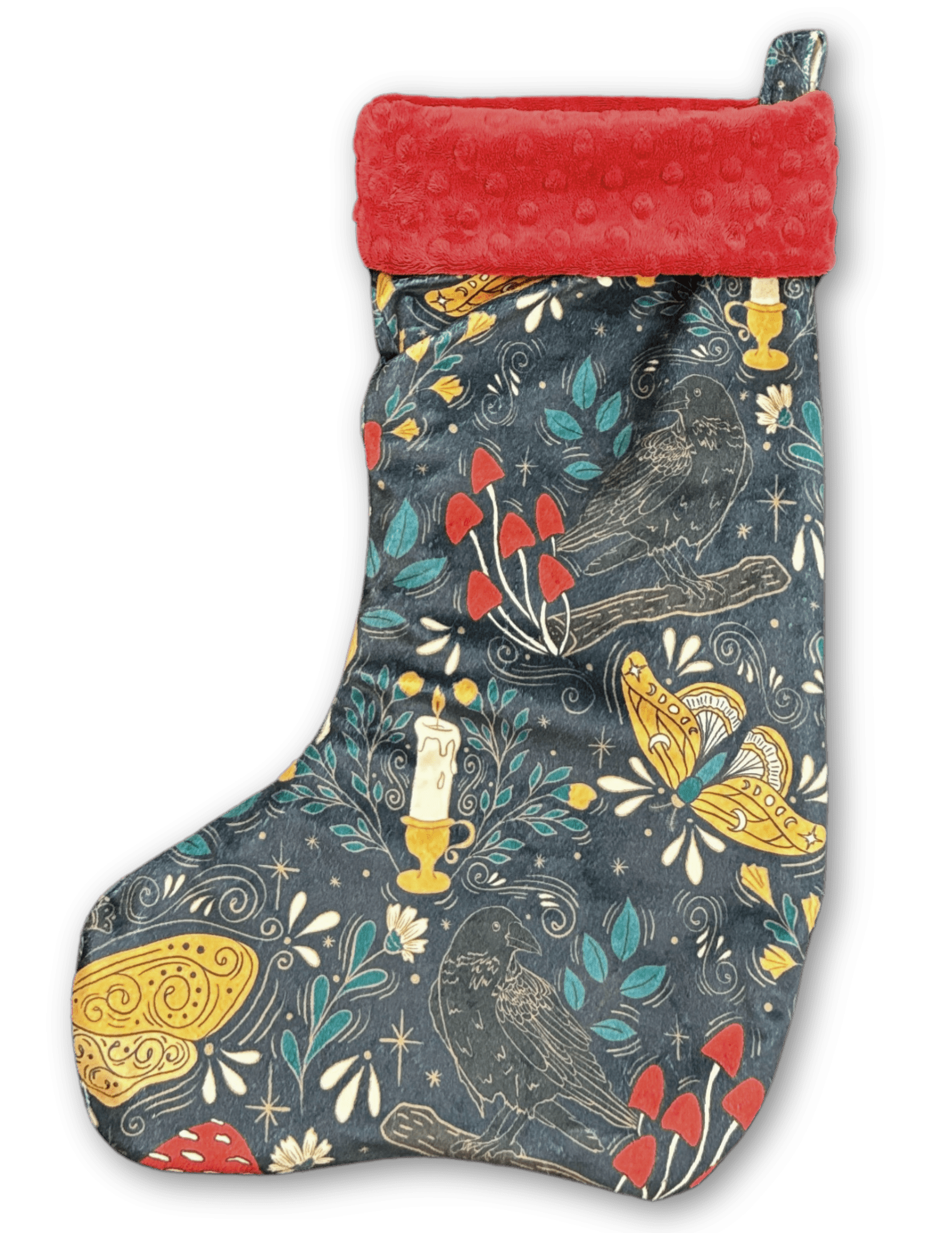 Stockings - Handmade Christmas Stockings, made from Upcycled Minky Scraps - FireflyBazaarTX