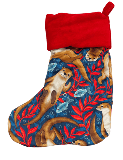 Stockings - Handmade Christmas Stockings, made from Upcycled Minky Scraps - FireflyBazaarTX