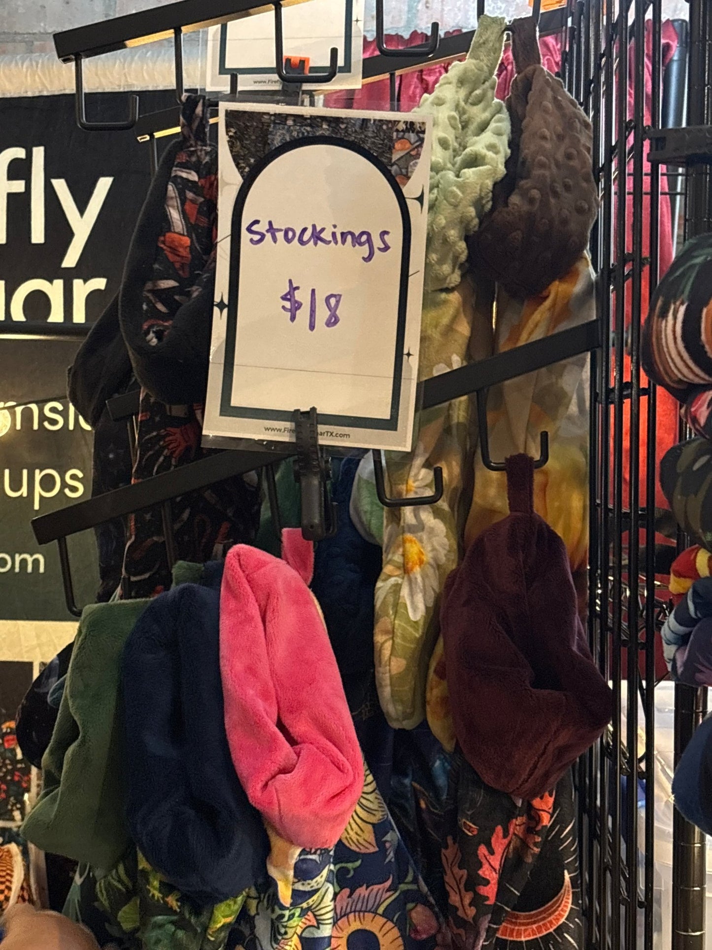 Stockings - Handmade Christmas Stockings, made from Upcycled Minky Scraps - FireflyBazaarTX