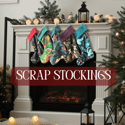 Stockings - Handmade Christmas Stockings, made from Upcycled Minky Scraps - FireflyBazaarTX