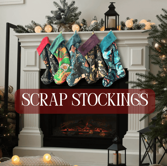 Stockings - Handmade Christmas Stockings, made from Upcycled Minky Scraps - FireflyBazaarTX