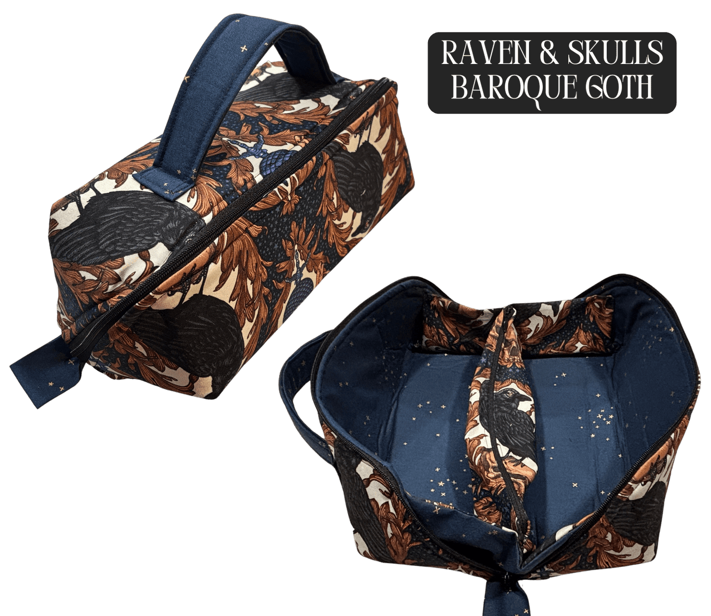 Toiletry Bag - Lay - Flat Makeup Bag, Dop Kit, Accessory Tote - FireflyBazaarTX