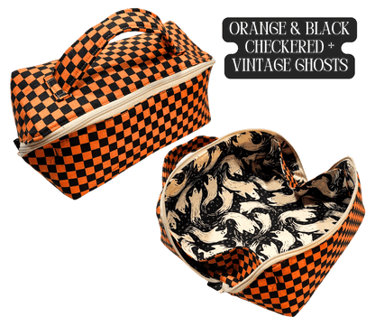 Toiletry Bag - Lay - Flat Makeup Bag, Dop Kit, Accessory Tote - FireflyBazaarTX