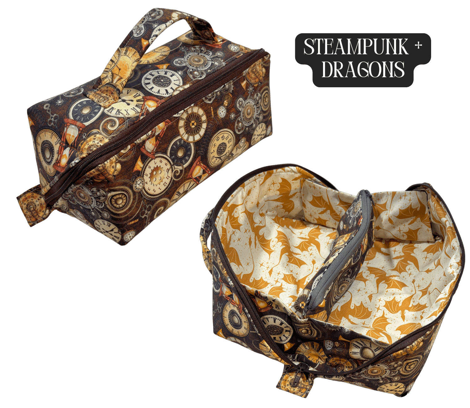 Toiletry Bag - Lay - Flat Makeup Bag, Dop Kit, Accessory Tote - FireflyBazaarTX