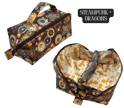 Toiletry Bag - Lay - Flat Makeup Bag, Dop Kit, Accessory Tote - FireflyBazaarTX