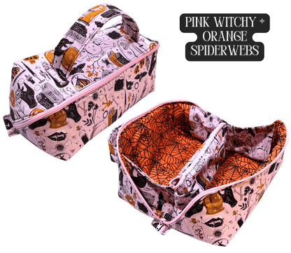 Toiletry Bag - Lay - Flat Makeup Bag, Dop Kit, Accessory Tote - FireflyBazaarTX