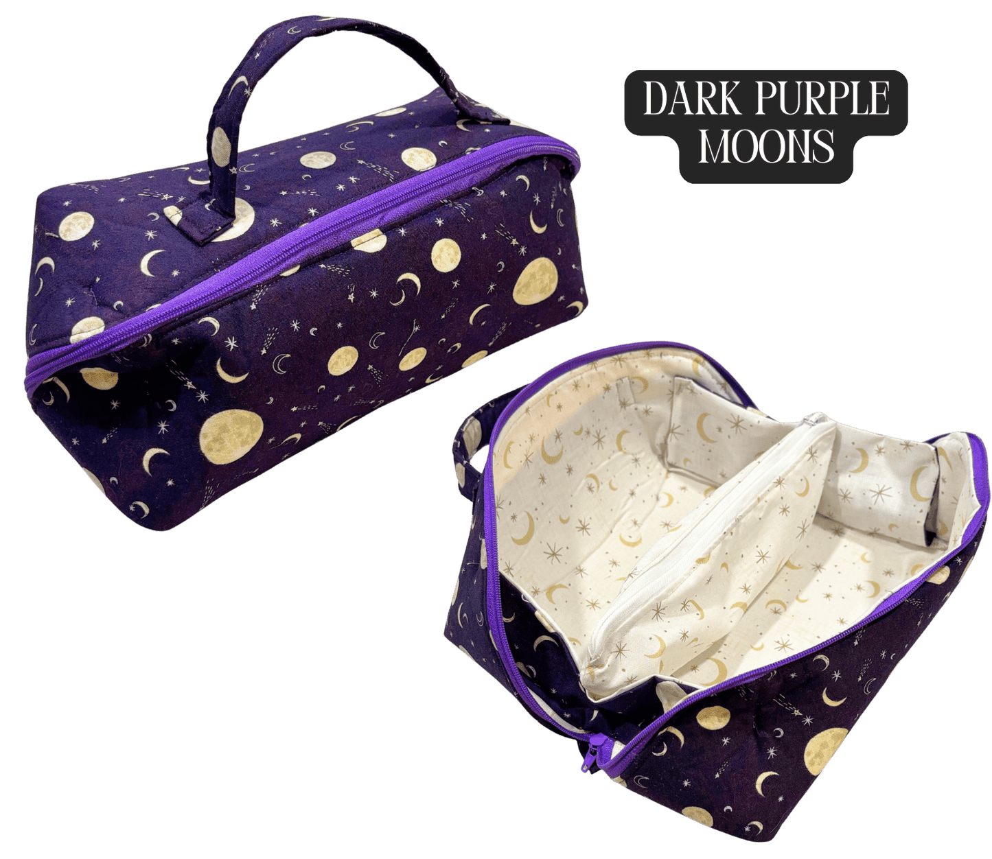Toiletry Bag - Lay - Flat Makeup Bag, Dop Kit, Accessory Tote - FireflyBazaarTX