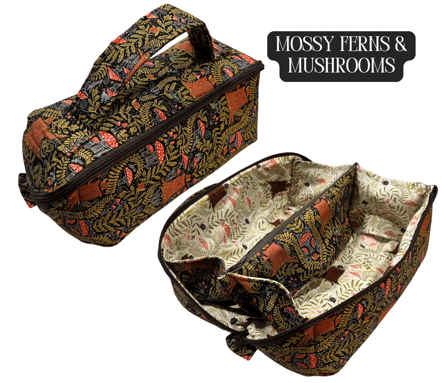 Toiletry Bag - Lay - Flat Makeup Bag, Dop Kit, Accessory Tote - FireflyBazaarTX