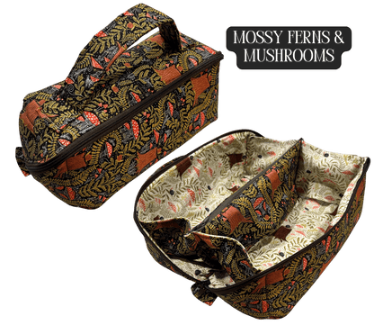 Toiletry Bag - Lay - Flat Makeup Bag, Dop Kit, Accessory Tote - FireflyBazaarTX