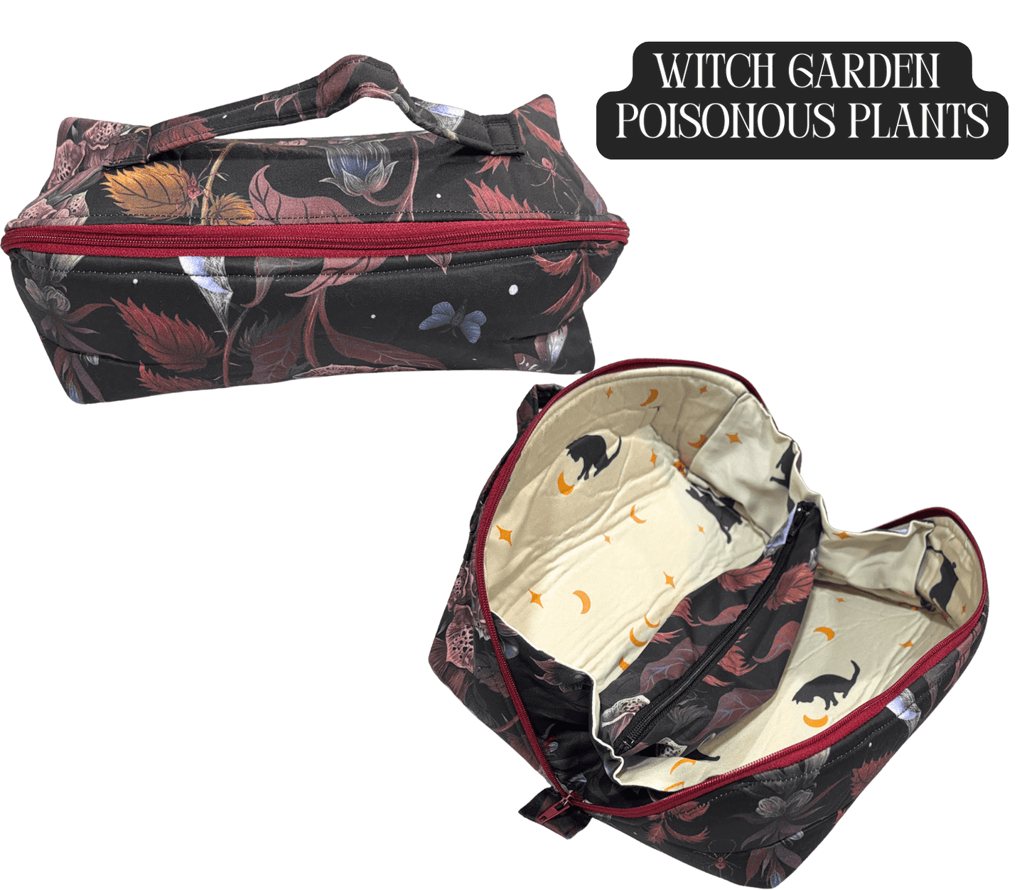 Toiletry Bag - Lay - Flat Makeup Bag, Dop Kit, Accessory Tote - FireflyBazaarTX