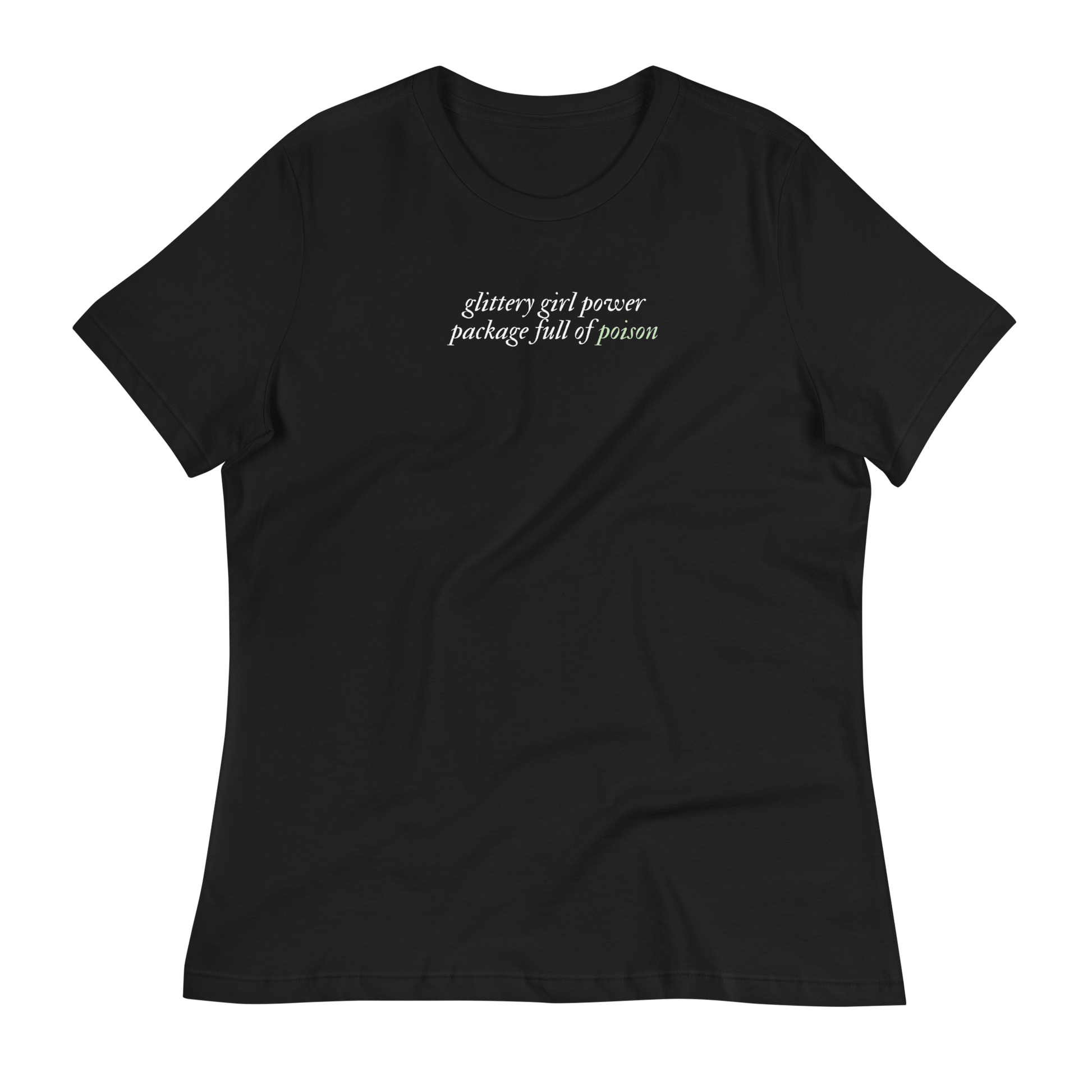 TS Glittery Poison Tee - FireflyBazaarTX