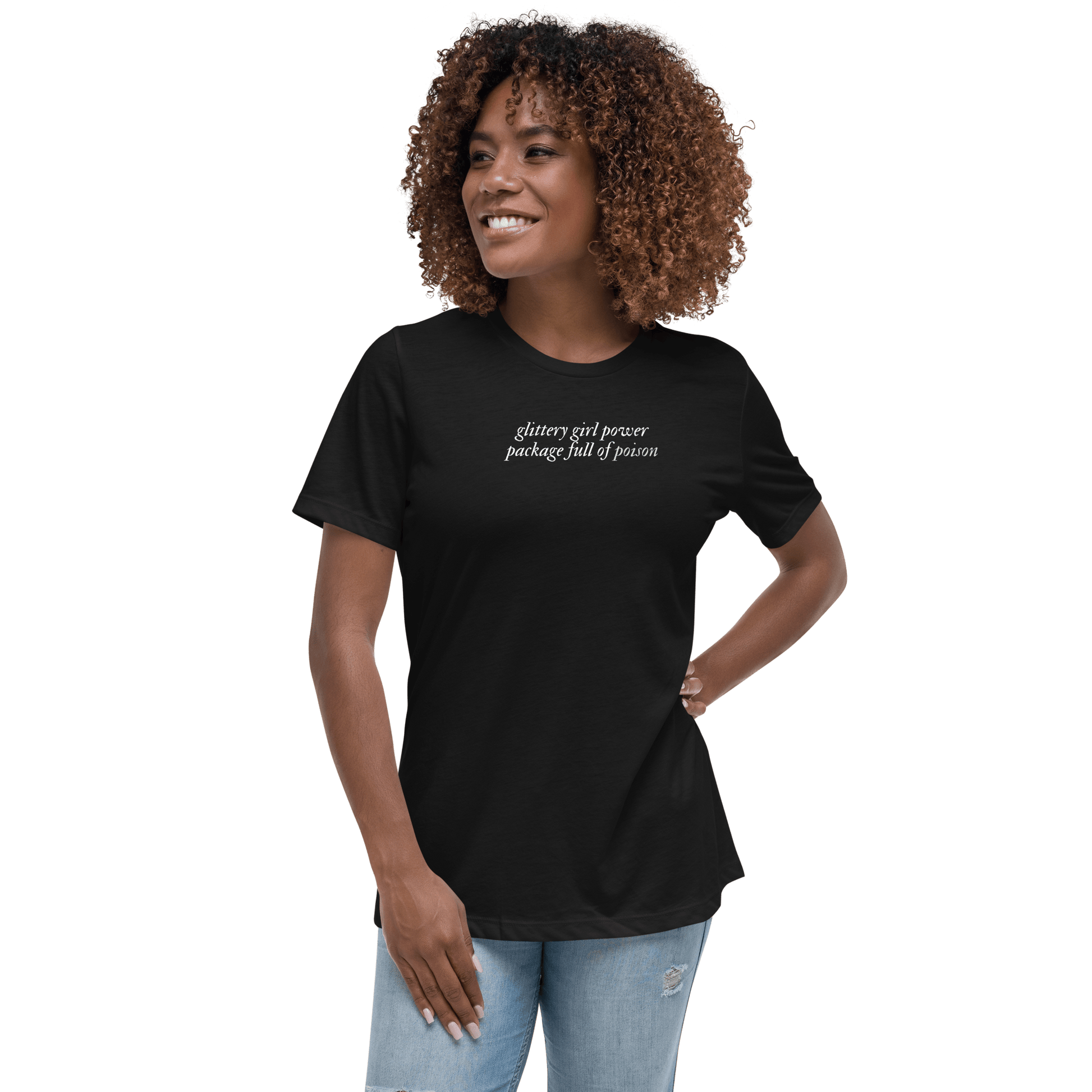TS Glittery Poison Tee - FireflyBazaarTX