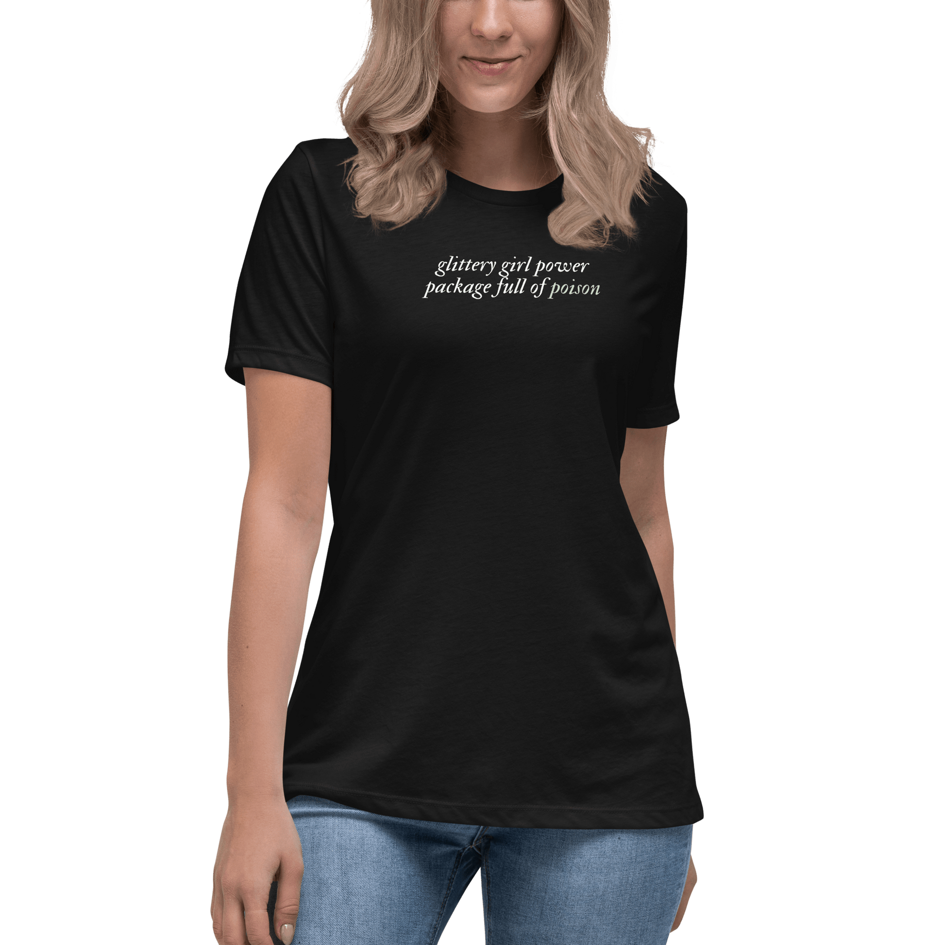 TS Glittery Poison Tee - FireflyBazaarTX