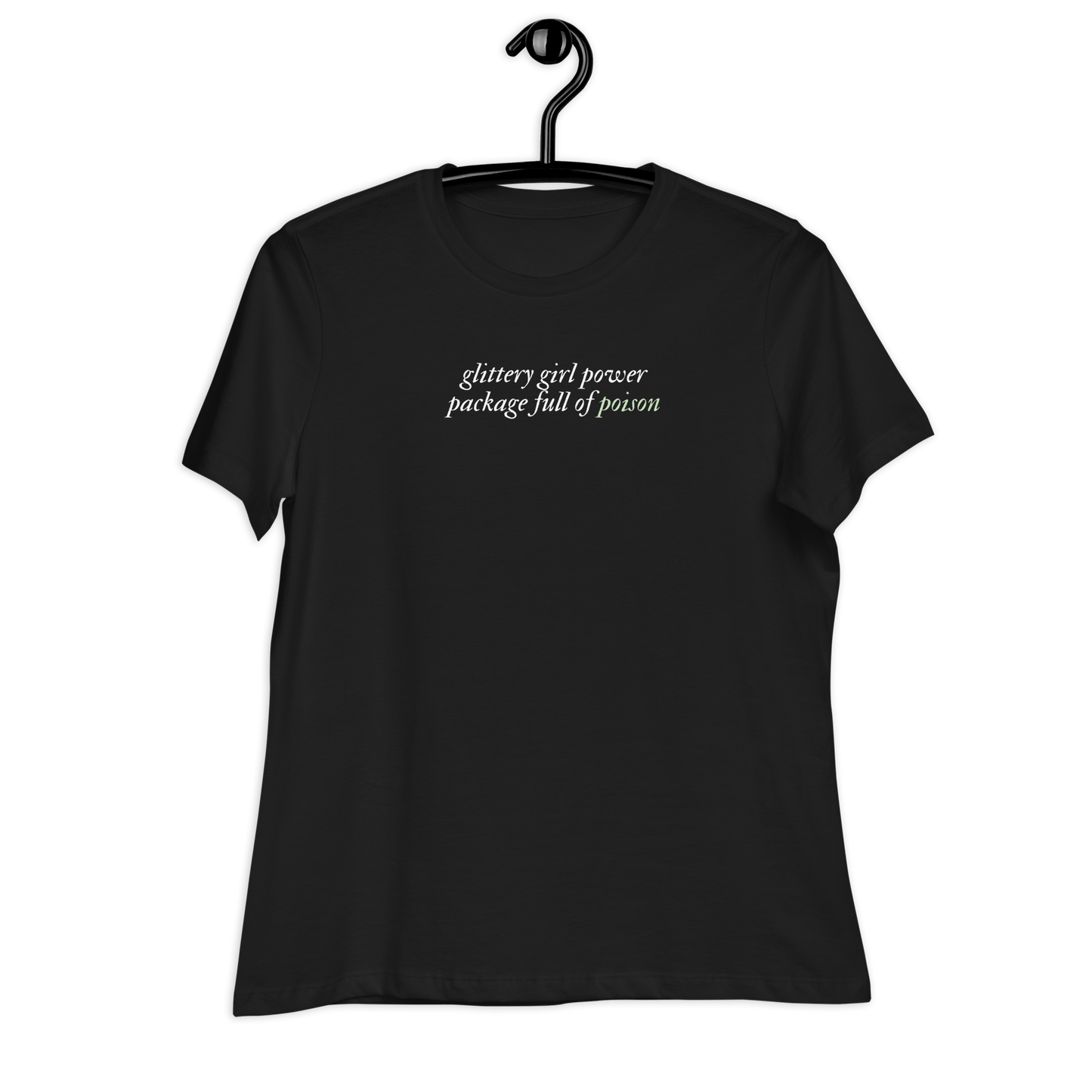 TS Glittery Poison Tee - FireflyBazaarTX