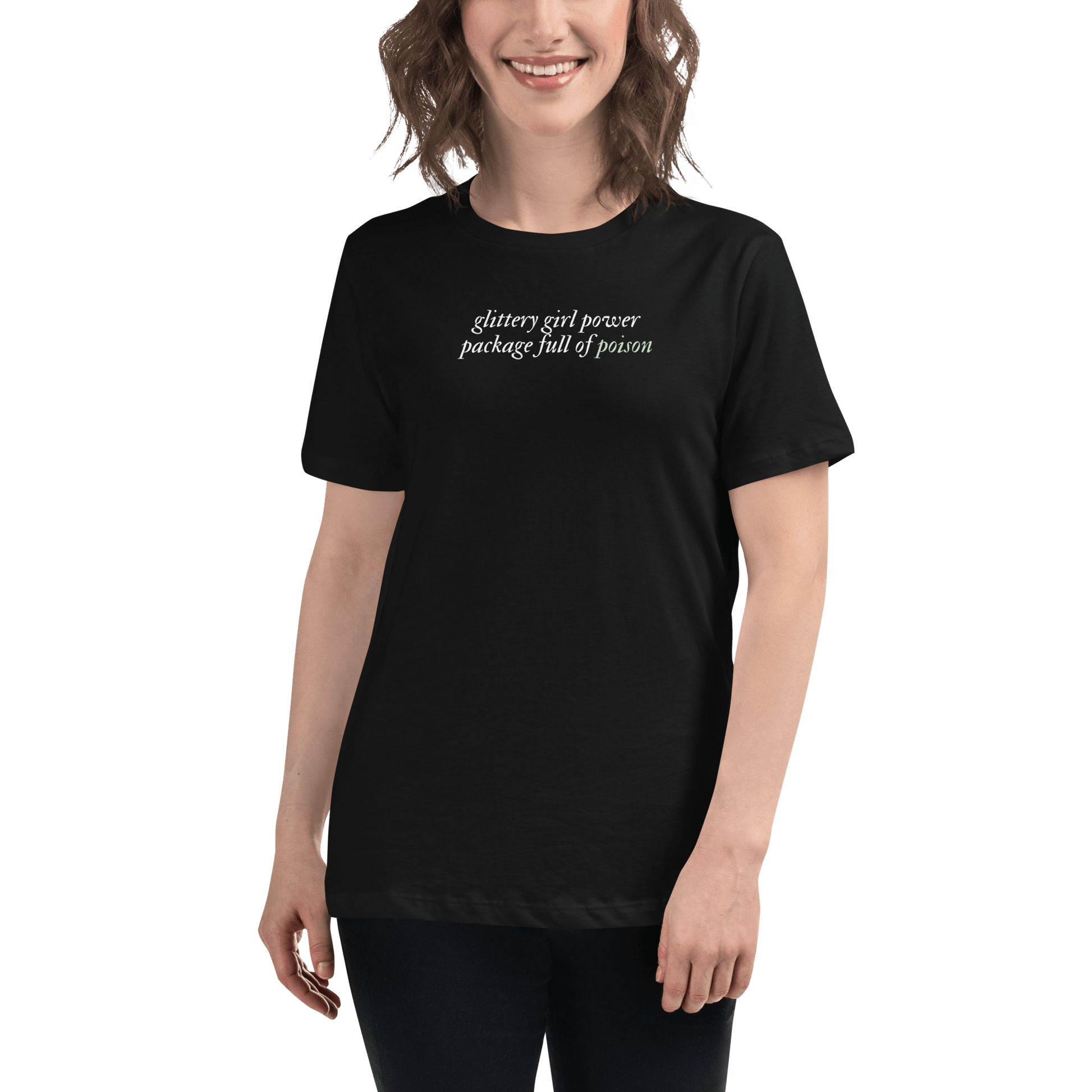 TS Glittery Poison Tee - FireflyBazaarTX